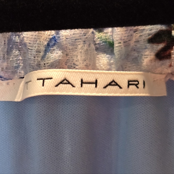 Tahari XL Debrah Double Loop Blue Lace Slip Dress - Picture 2 of 8